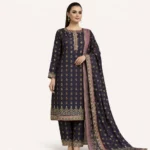 Al-Firdoos 3 Piece Digital Printed Cotton Suit