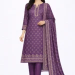 Al-Firdoos VOL-10001 Peach Floral 3 Piece Digital Printed Lawn Suit