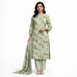 Khushi Vol-15001 Digital Printed Lawn Bana Dora 3 Piece Suit All Over