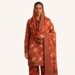 Roshni 3 Piece Cream Floral Digital Printed Lawn Suit