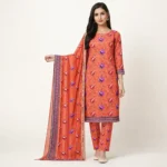 Chahat Classic Digital 3 Piece Cotton Suit