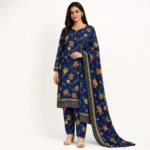 Chahat Classic Digital 3 Piece Cotton Suit
