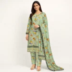 Chahat Classic Digital 3 Piece Cotton Suit