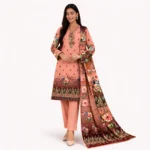 Charizma 3 Piece Digital Printed Cotton Suit