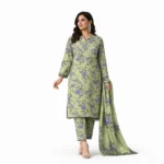 Charizma 3 Piece Digital Printed Cotton Suit