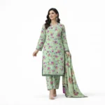 Charizma 3 Piece Digital Printed Cotton Suit