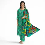 Firdous All Over 3 Piece Digital Printed Cotton Suit