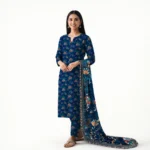 Firdous All Over 3 Piece Digital Printed Cotton Suit