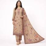 Fivee Stars 3 Piece Digital Printed Cotton Suit