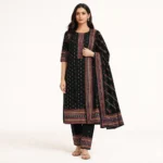 Fivee Stars 3 Piece Digital Printed Cotton Suit