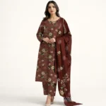 Alfirdous 3 Piece Digital Printed Cotton Suit