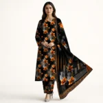 Alfirdous 3 Piece Digital Printed Cotton Suit