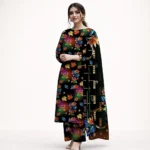 Five Stars 3 Piece Digital Printed Cotton Suit