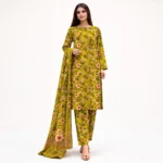 Five Stars 3 Piece Digital Printed Cotton Suit