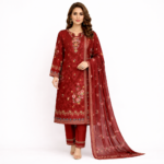 Khushi Digital Cotton 3 Piece Suit
